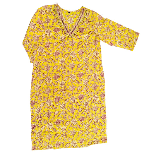 ☀️Marigold Magic Kurta Set | Women 2-piece☀️