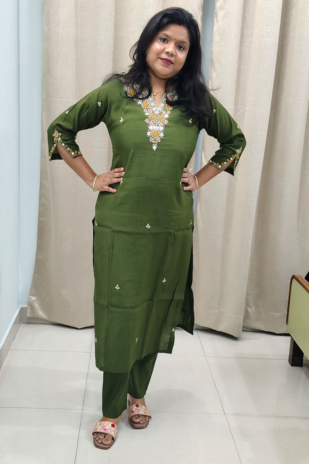 Anokhi Haraayat Women Festive Kurta Set | 3-piece