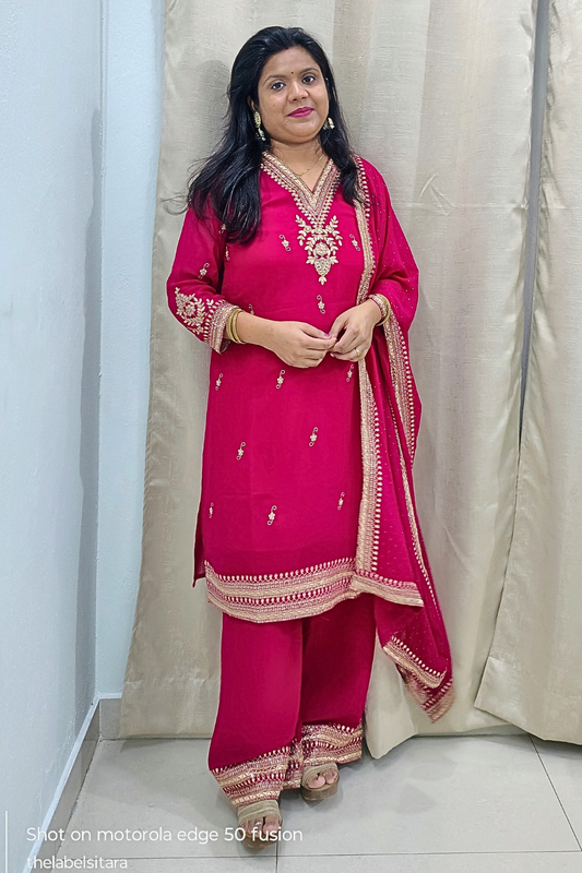 ❤️Noor-e-Mohabbat Festive Women Kurta Set | 3-Piece❤️