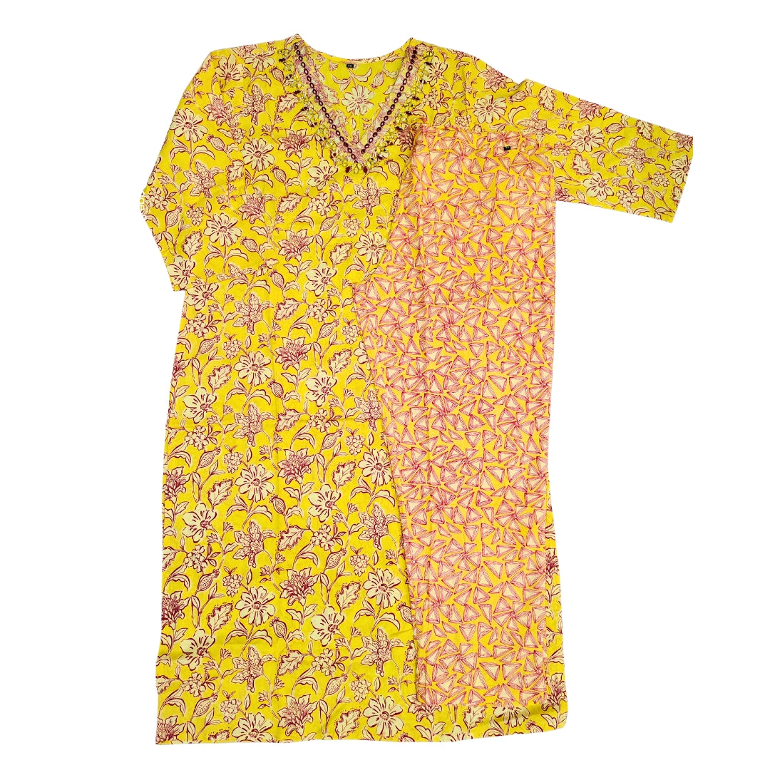 ☀️Marigold Magic Kurta Set | Women 2-piece☀️