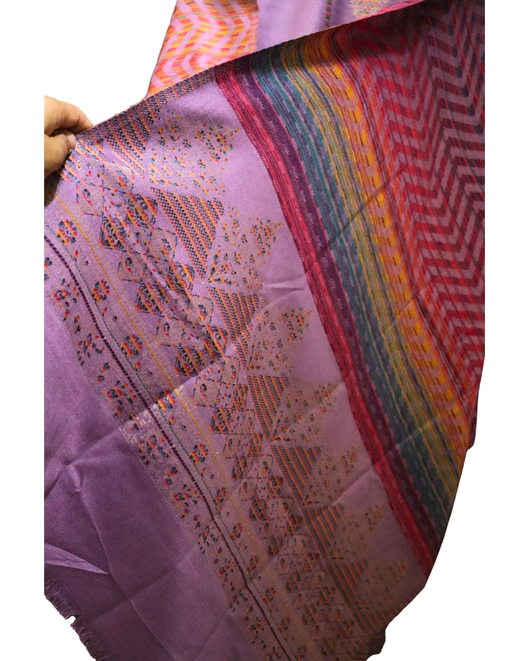 Heera Woolen Suit – Premium Contrast Elegance (Unstitched)