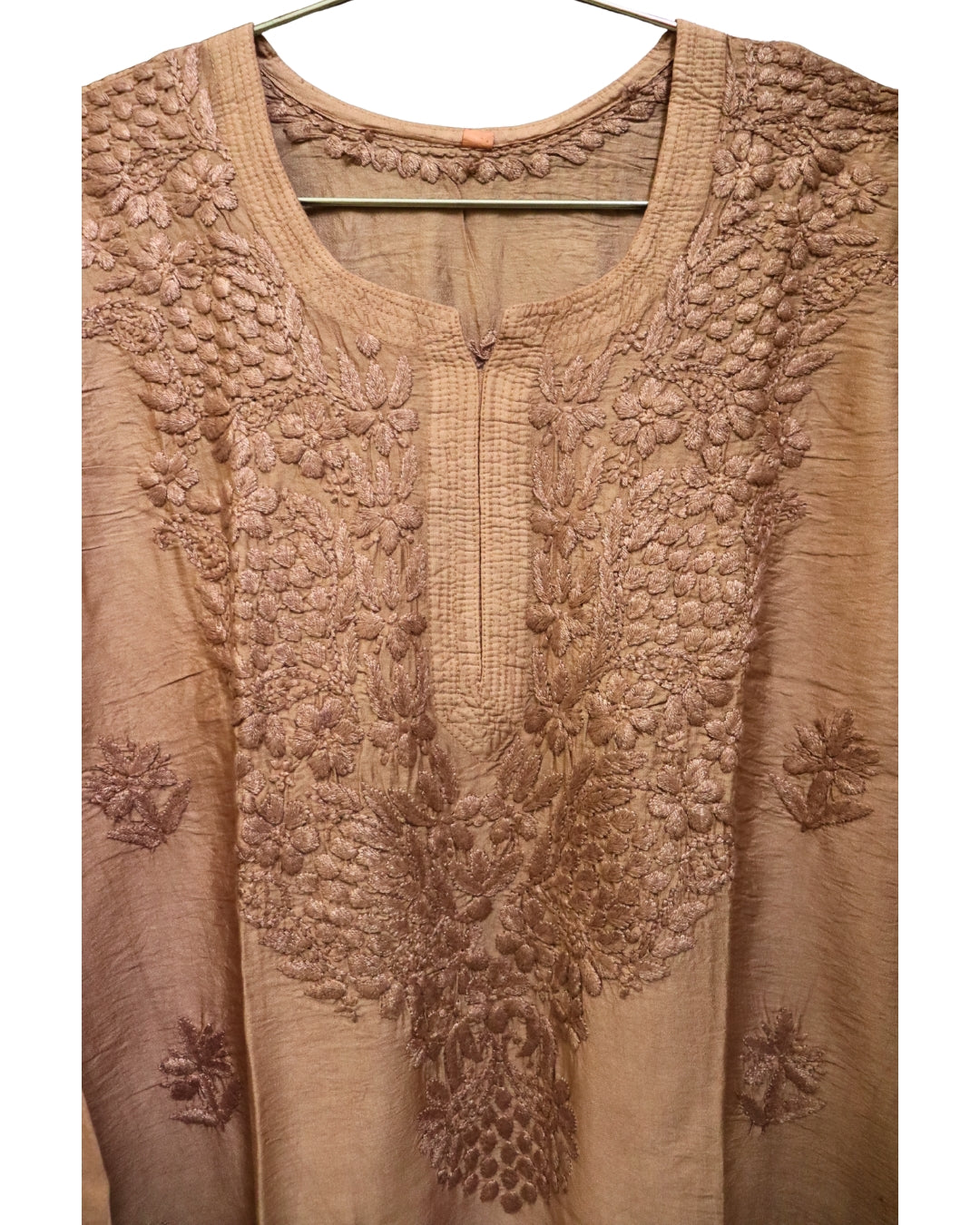 🤎Brown Aura Chikankari Kurta Set🤎