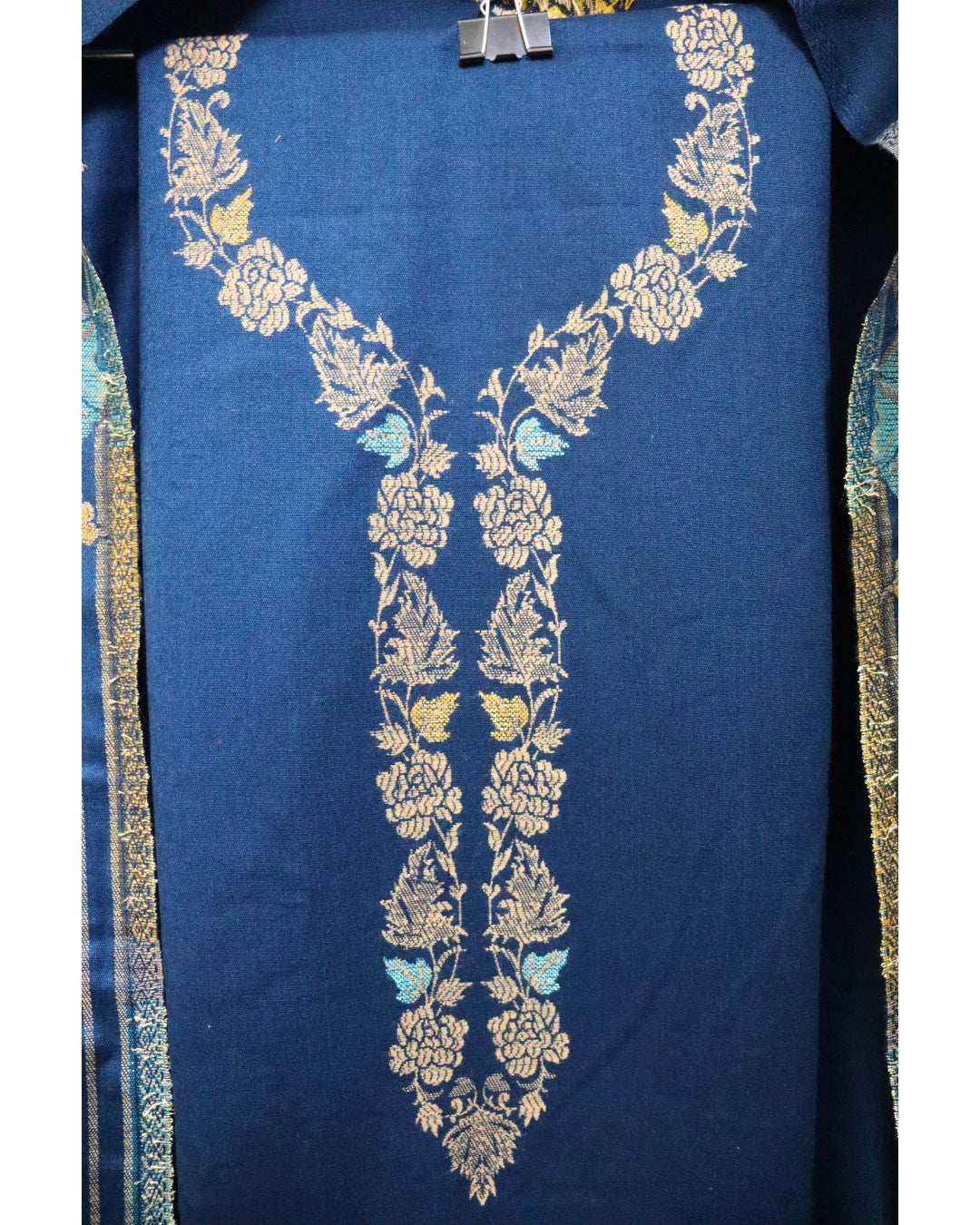 ✨Shimmery Grace Woolen 3-Piece Kurta Set (Unstitched)✨