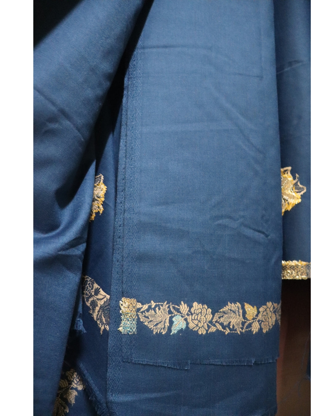 ✨Shimmery Grace Woolen 3-Piece Kurta Set (Unstitched)✨