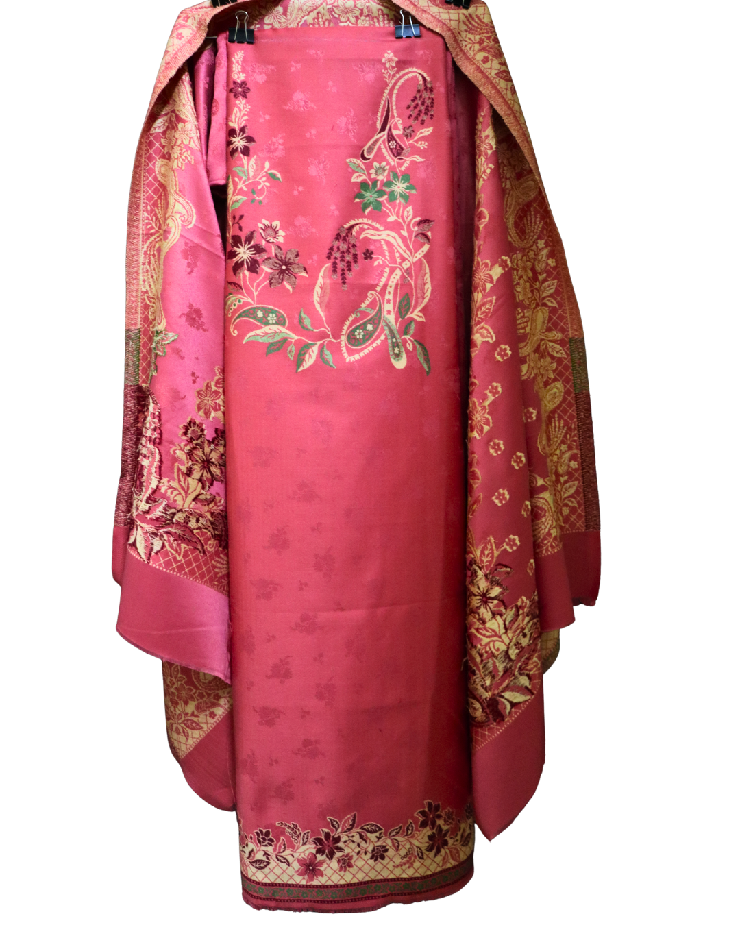 🌸Gajri Saanjh Woolen 3-piece Kurta Set (Unstitched)🌸