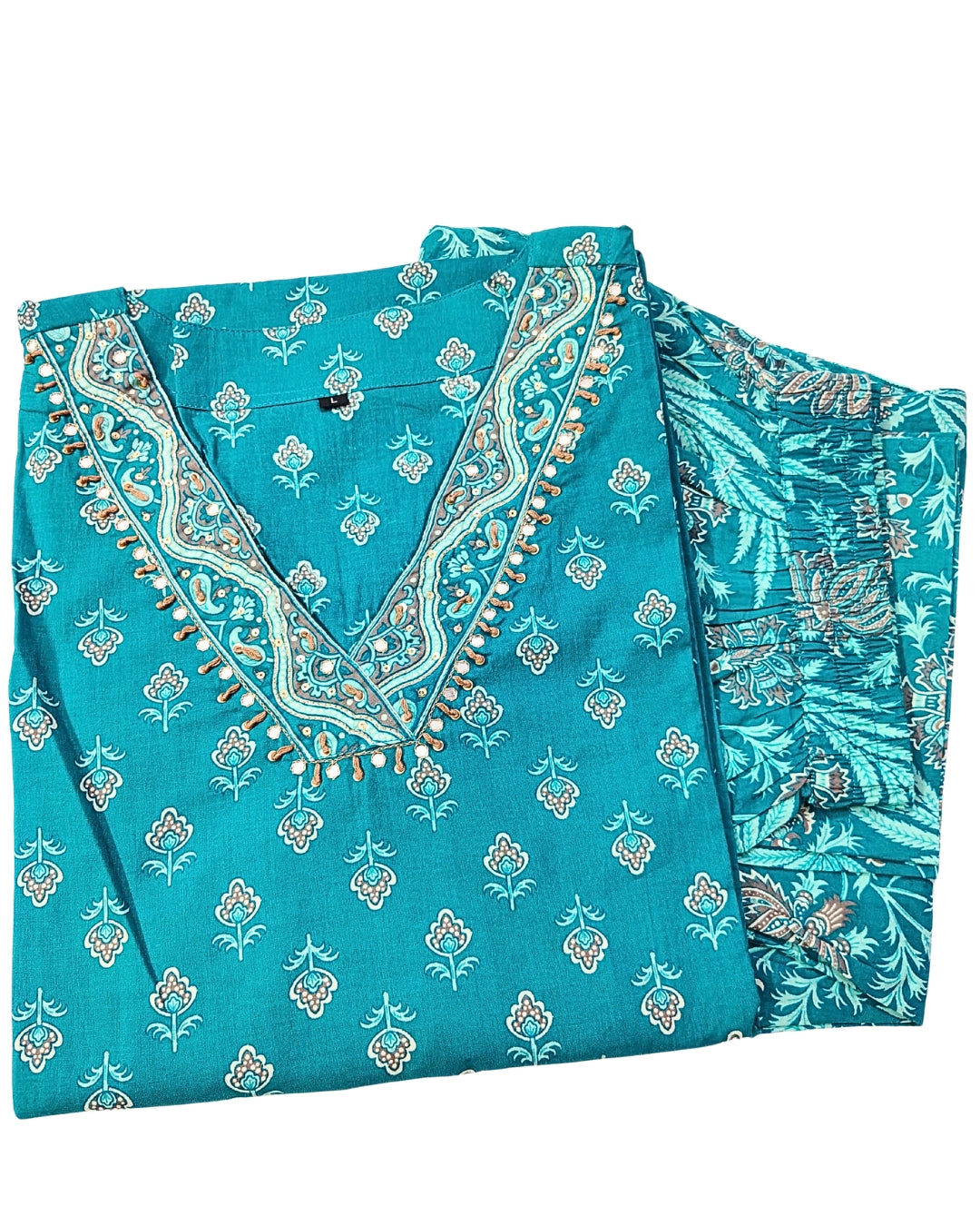💚Meherbano Teal Kurta Set | Women 2-piece💚