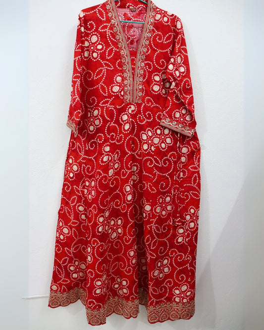 Lal Rangotsav Anarkali Suit | Women 3-Piece