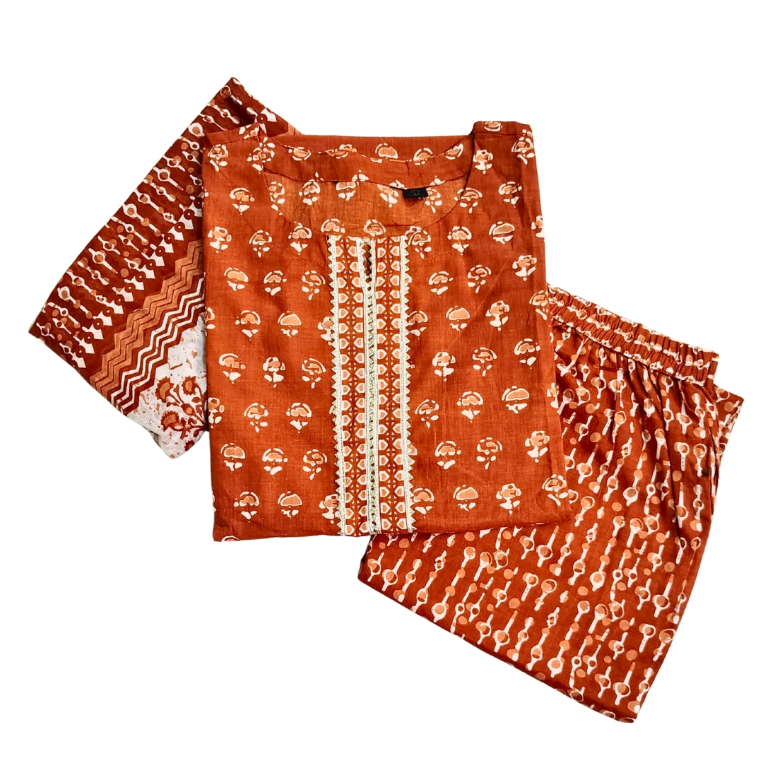 🌼Sunset Charm Kurta Set | Women 3-Piece🌼