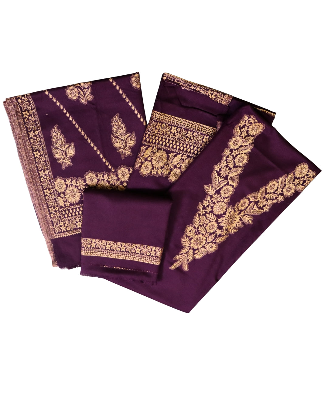 Monochromatic Woolen Unstitched 3-piece Woolen Suit