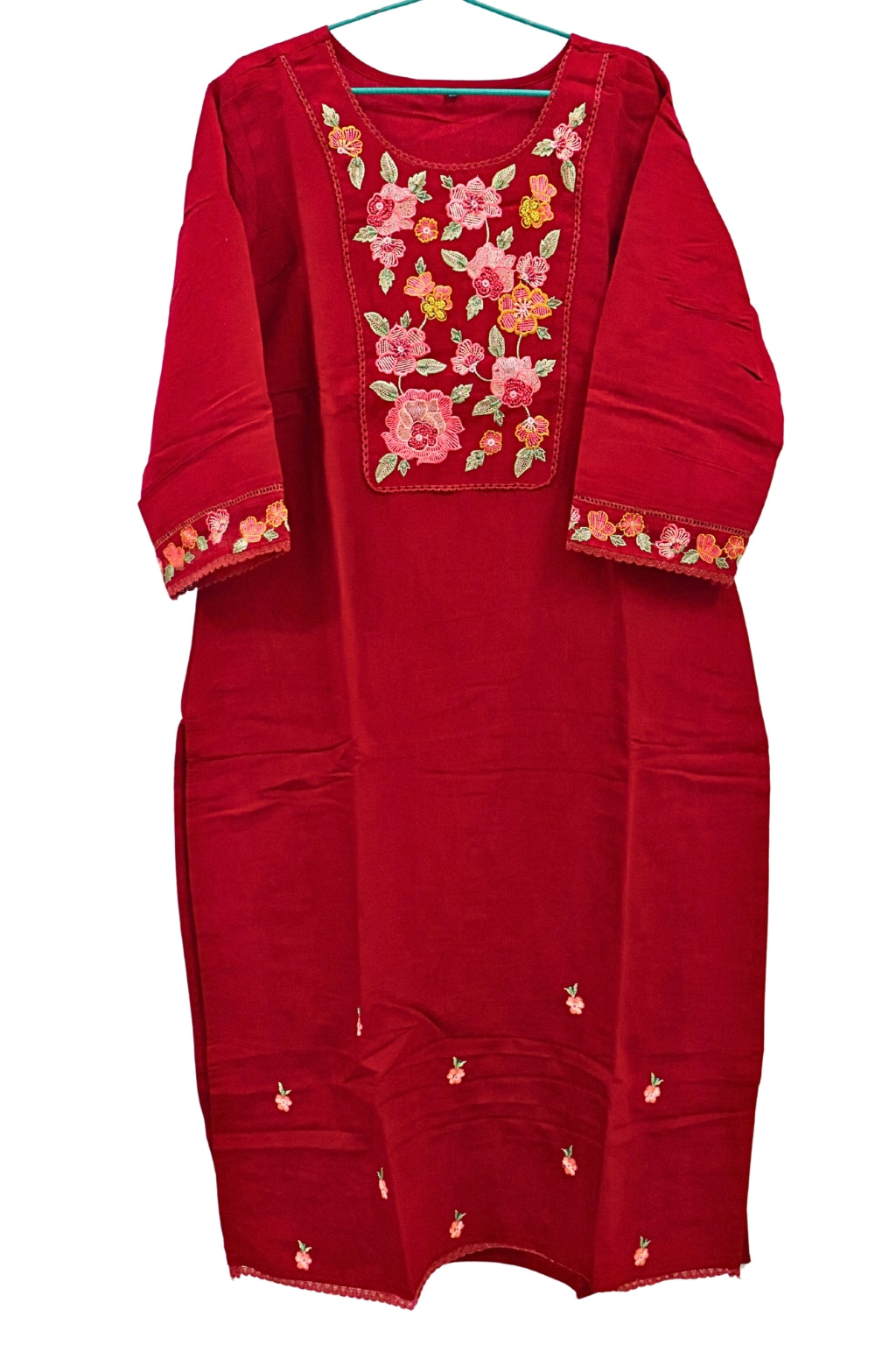 🌹Kumudini Maroon Glow Women 3-piece Festive Kurta Set 🌹