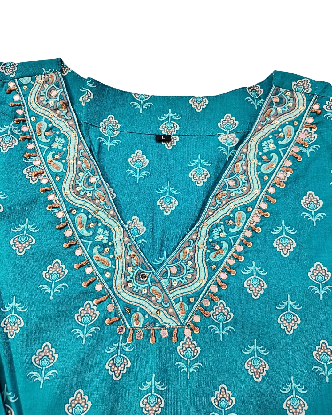 💚Meherbano Teal Kurta Set | Women 2-piece💚