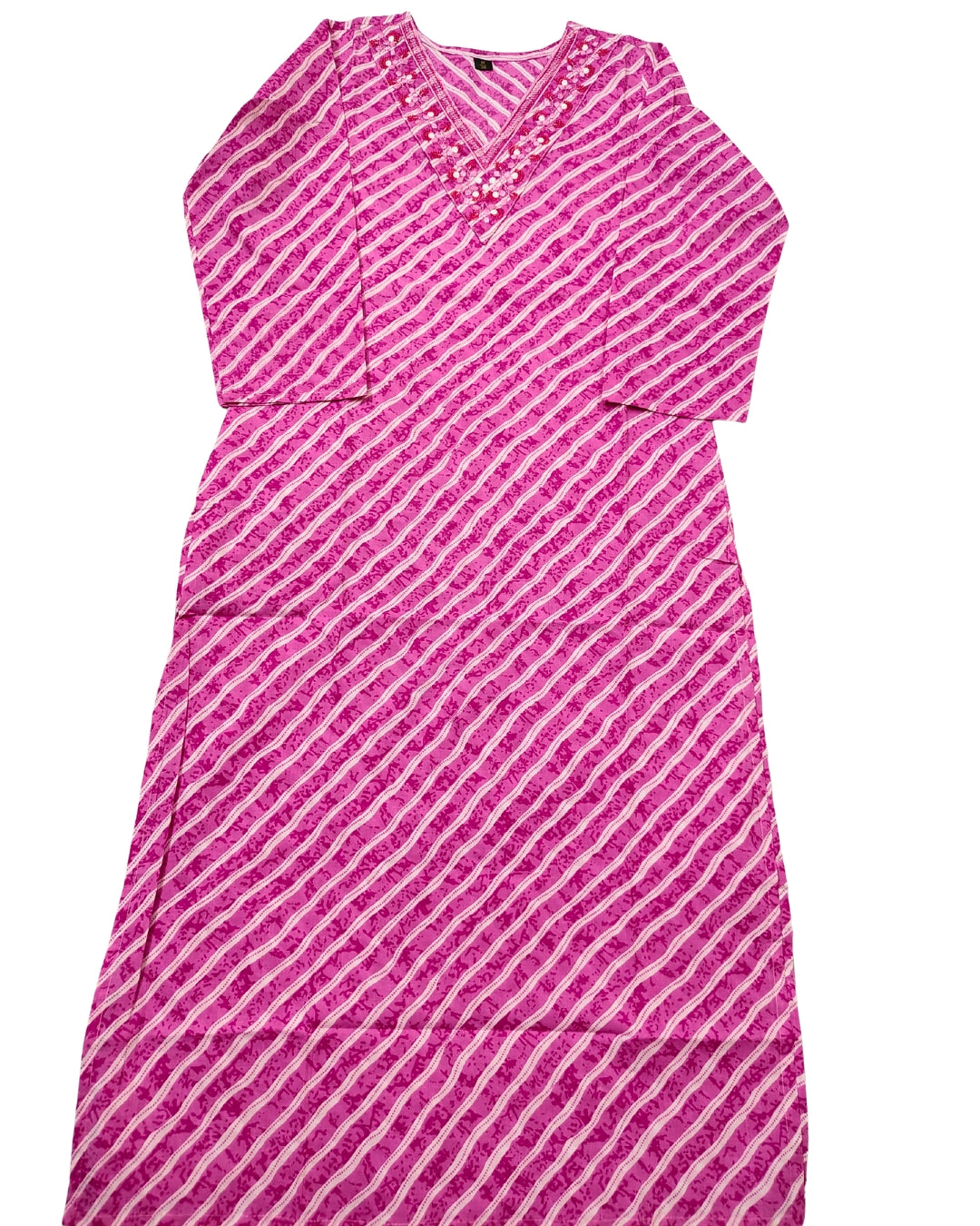 🌸Phoolkari Leheriya Pink Grace | Women 3-Piece Set🌸