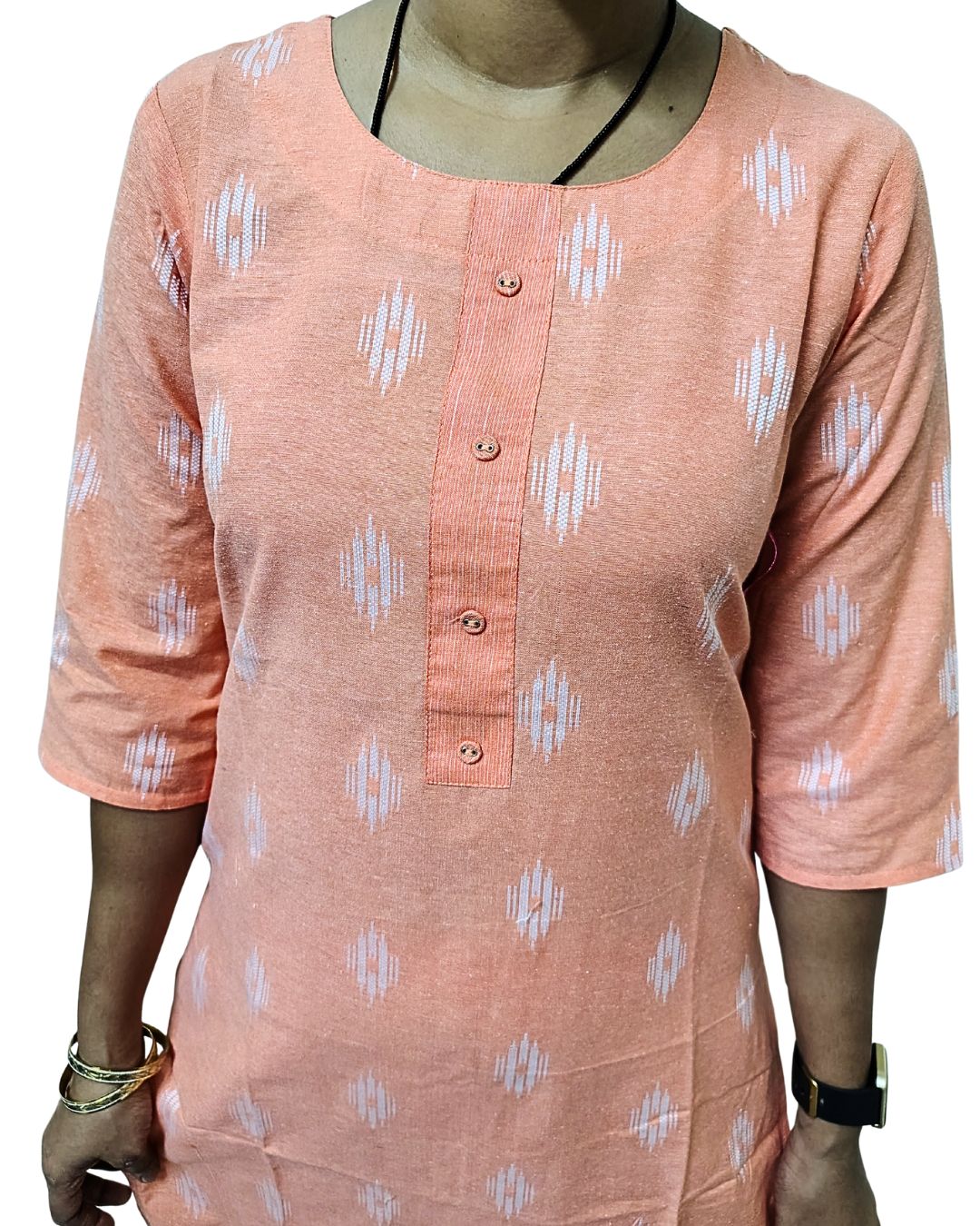 💚Peach Petals Everyday Kurta Set | Women 2-Piece🍑