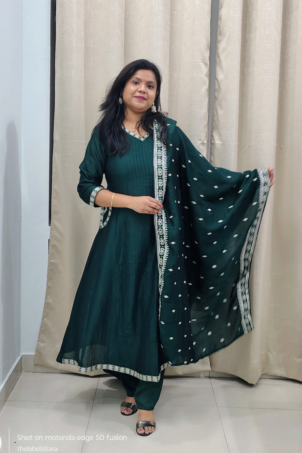 💚Maharani Verde Royal Festive Women Kurta Set | 3-Piece💚