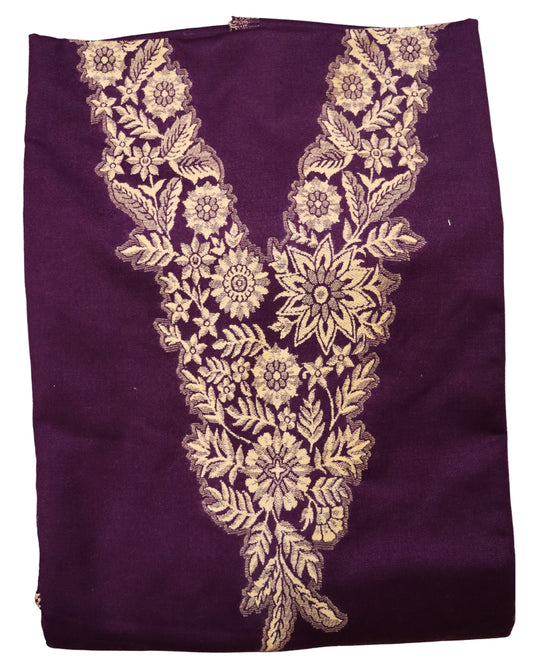 Monochromatic Woolen Unstitched 3-piece Woolen Suit