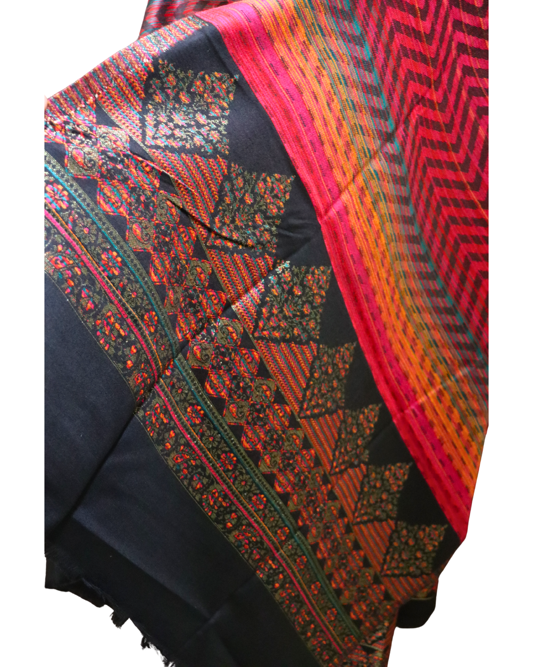 Heera Woolen Suit – Premium Contrast Elegance (Unstitched)