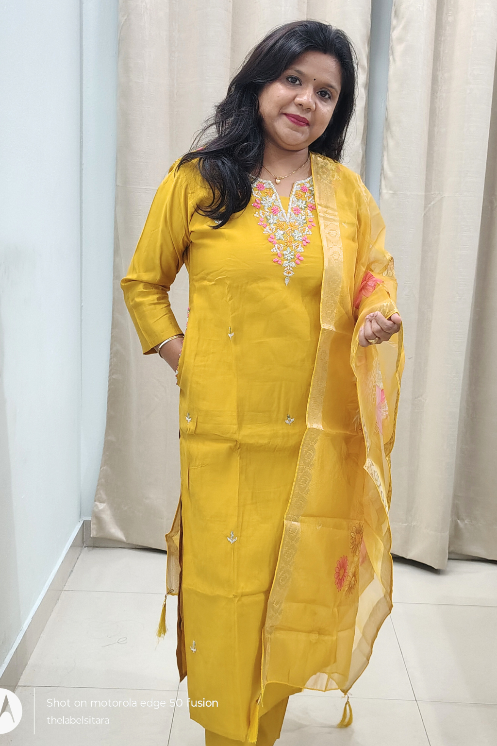 Sunehri Nazakat Women Festive Kurta Set | 3-piece