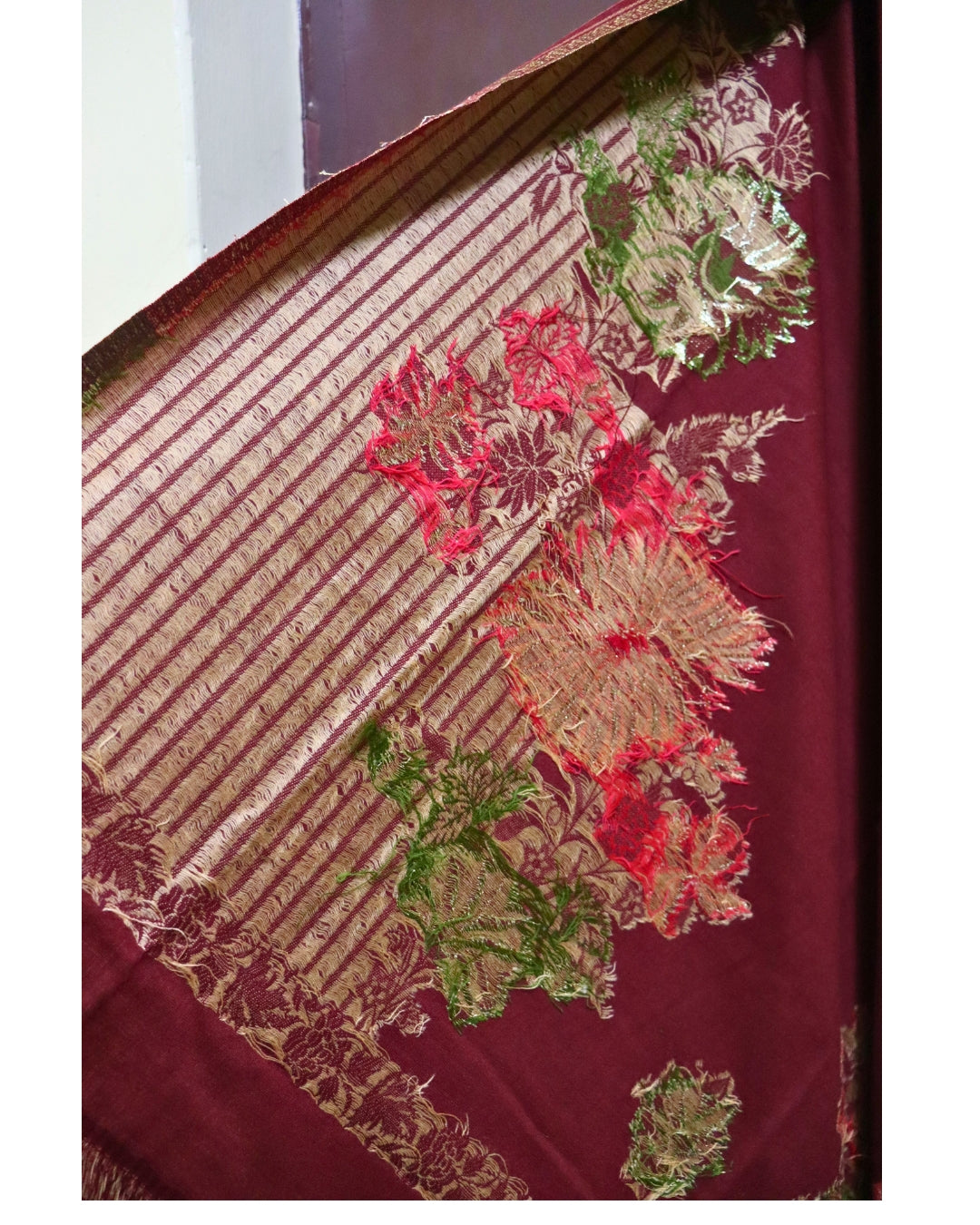 ✨Shimmery Grace Woolen 3-Piece Kurta Set (Unstitched)✨