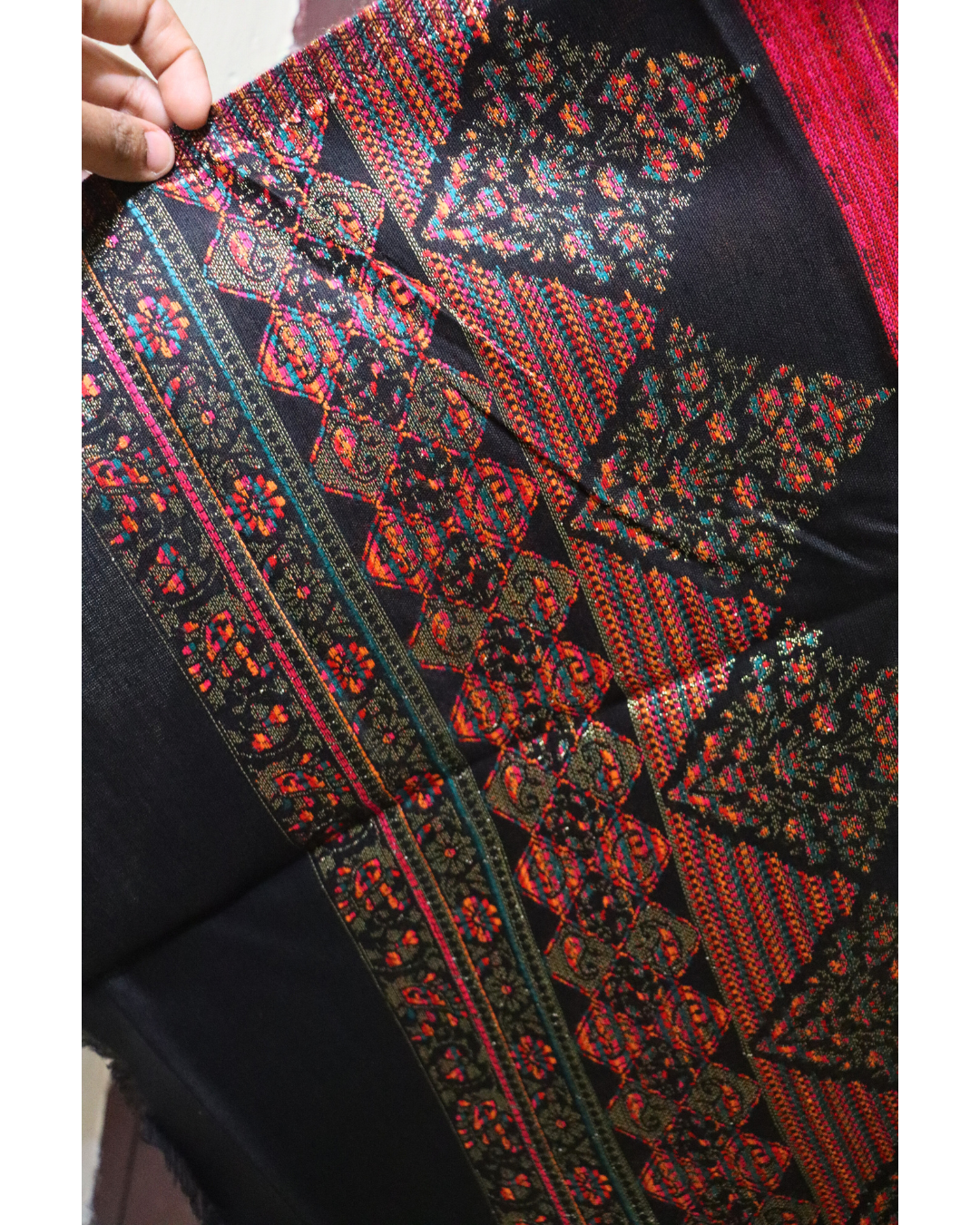 Heera Woolen Suit – Premium Contrast Elegance (Unstitched)