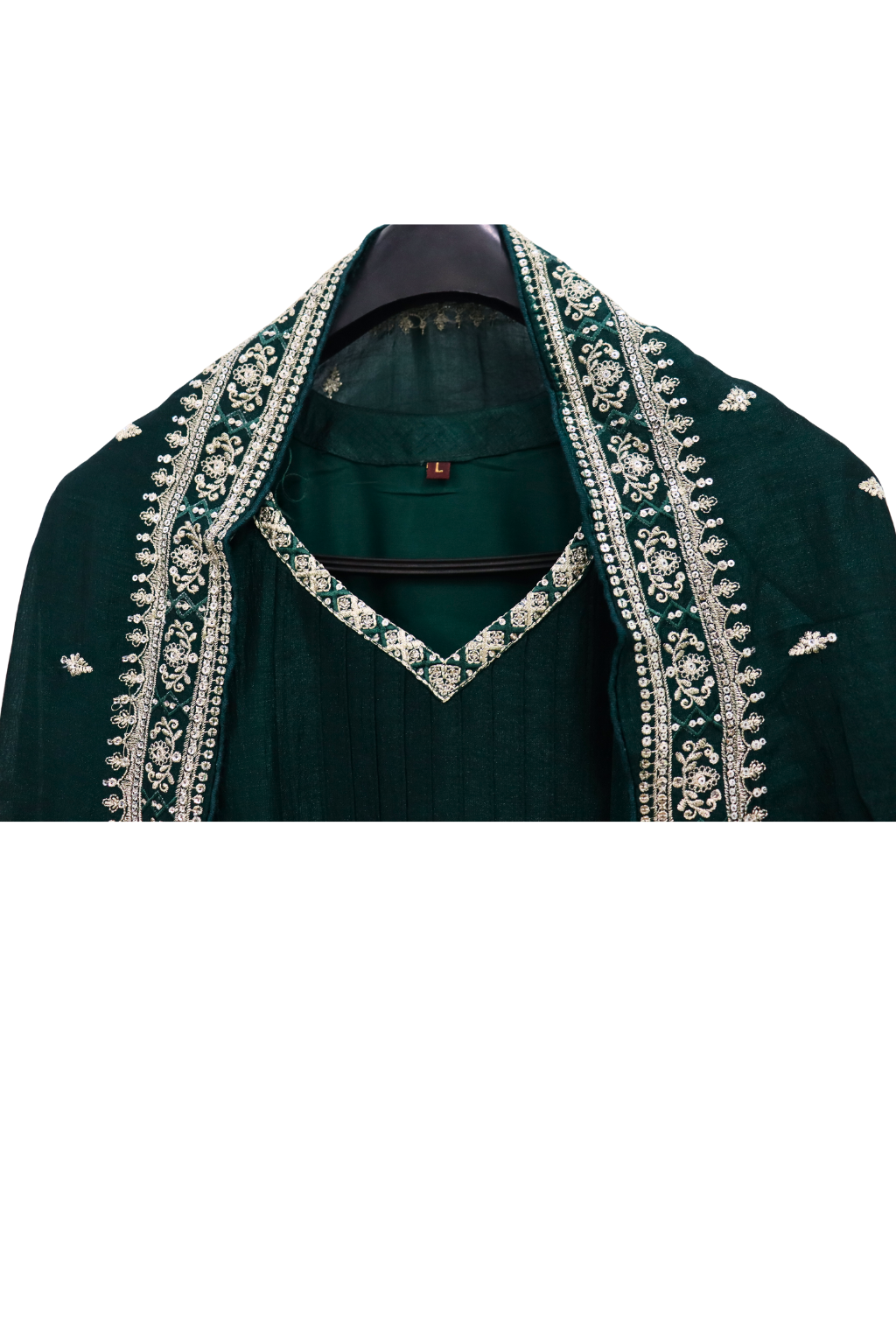 💚Maharani Verde Royal Festive Women Kurta Set | 3-Piece💚