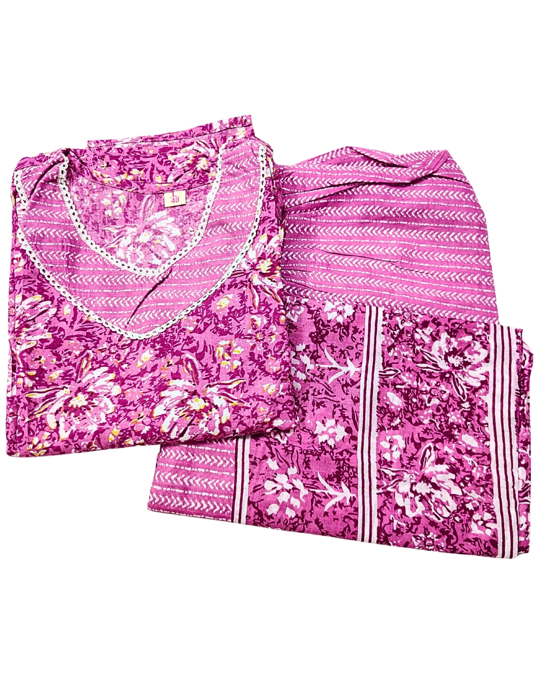 🩶Serene Celestial Sky Women Kurta Set | 3-Piece🩶