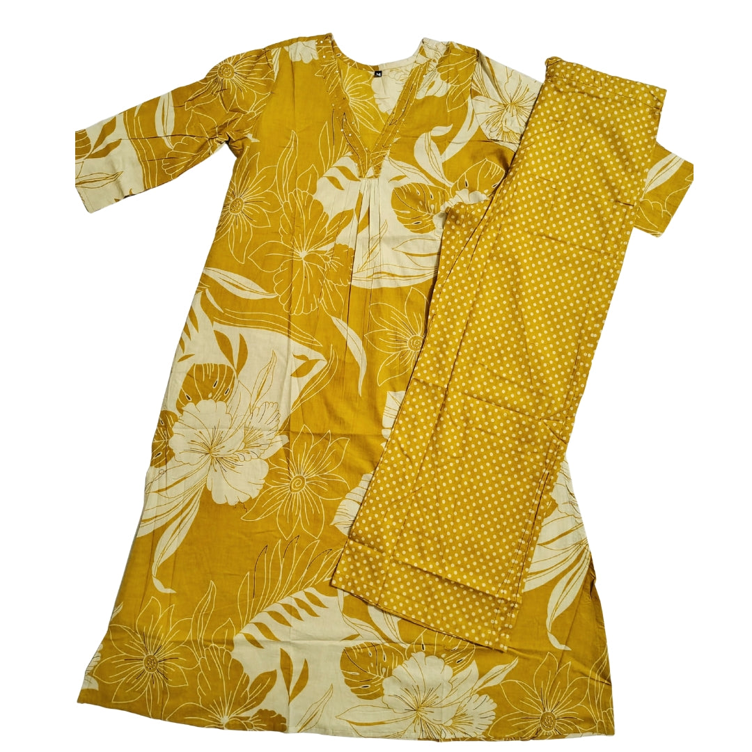 🌟Golden Bloom A-Line Set | Women 2-Piece🌟