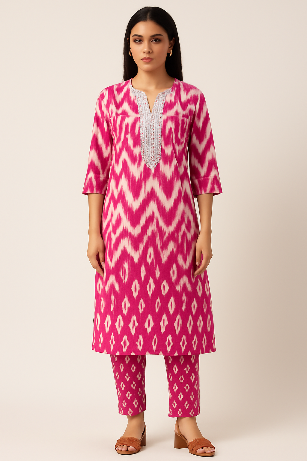 🌺Basant Leher Kurta Set | Women 3-Piece🌺