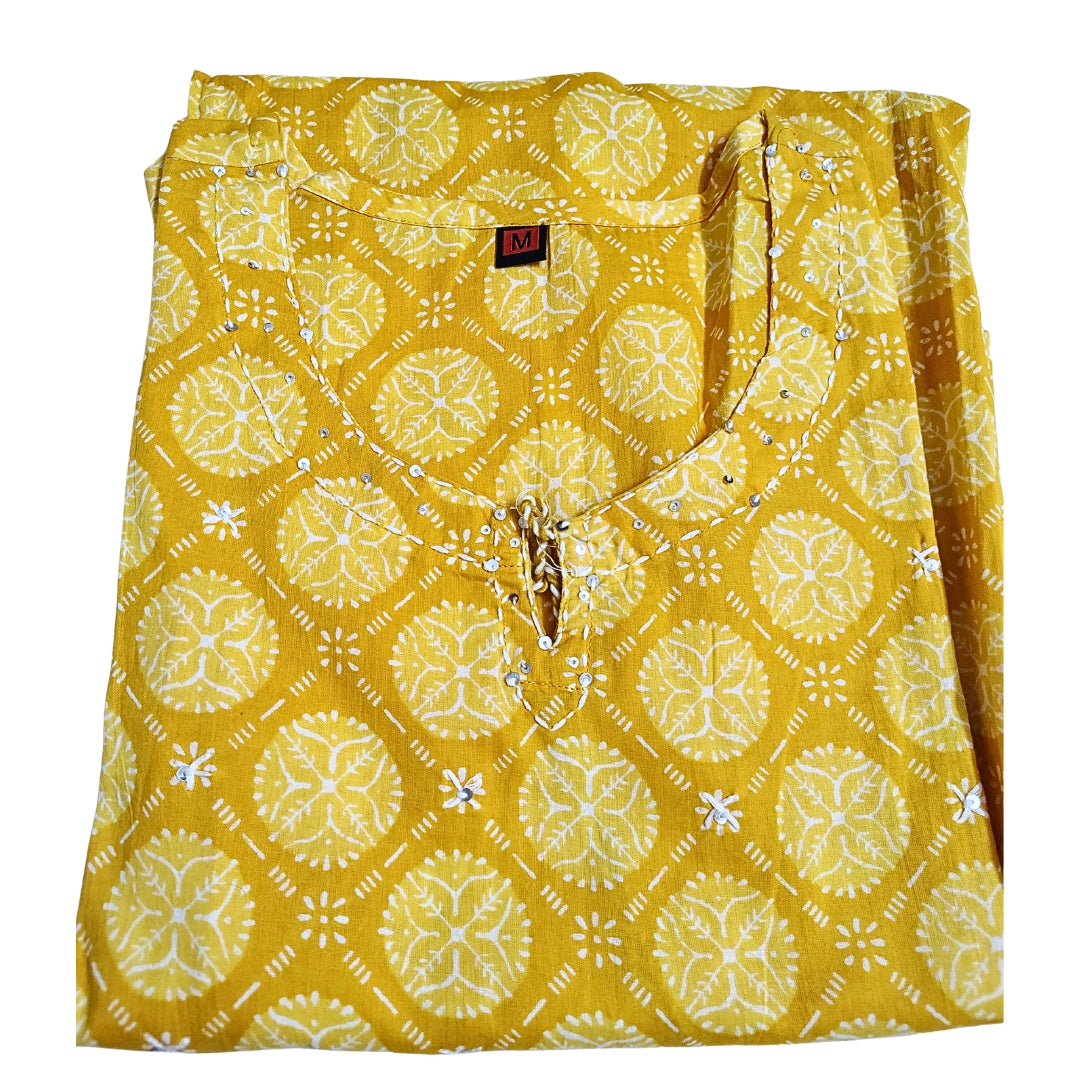 ☀️Genda Blossom Kurta Set | Women 2-Piece☀️