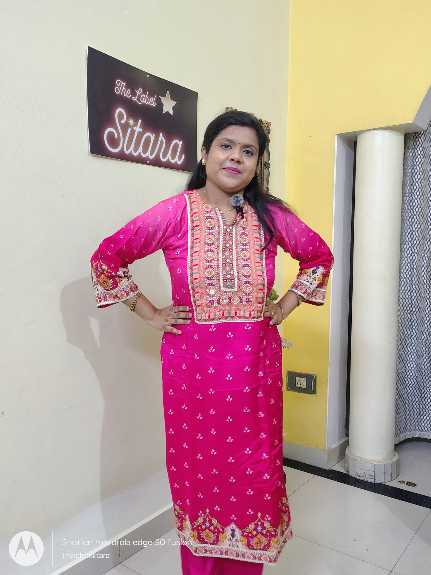 💕Gulabi Noor Women Festive Wear Kurta Set | 3-piece Set💕