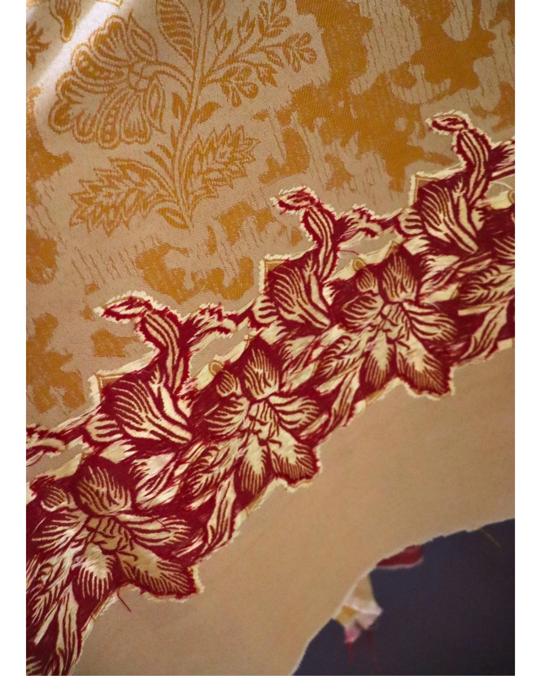 Golden Maroon Woolen Elegance (Suit Material)